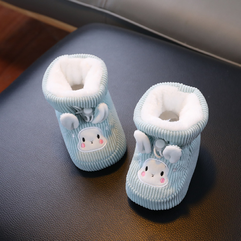 可爱兔子新生婴儿棉鞋宝宝秋冬加厚绒脚套0-3-12月学步鞋防掉防滑,童鞋/婴儿鞋/亲子鞋,婴儿步前鞋/袜鞋,淘宝优惠券,粉丝福利购,淘宝优惠卷