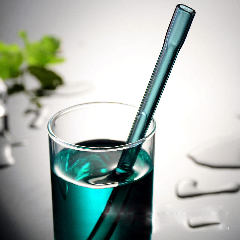 扁口高硼硅玻璃吸管耐热耐摔可爱创意玻璃吸管女生夏天8mm咖啡管,餐饮具,吸管,淘宝优惠券,粉丝福利购,淘宝优惠卷