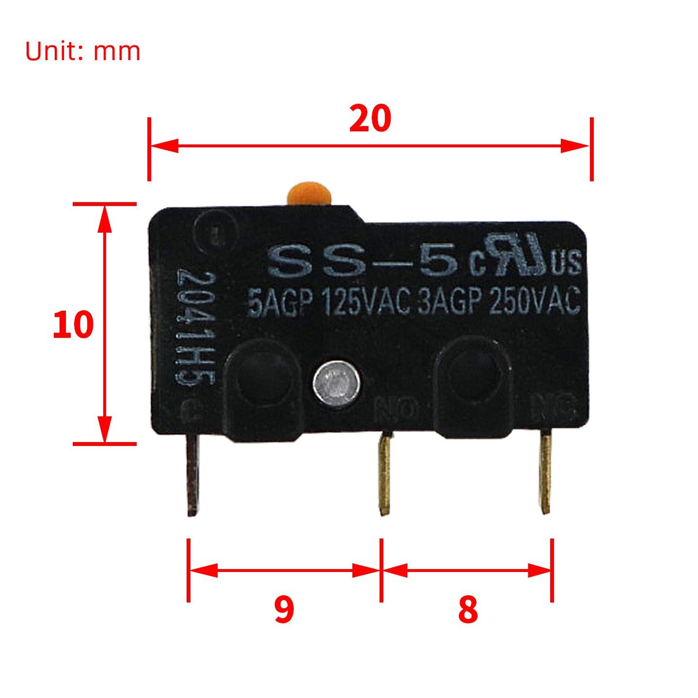 电梯抱闸检测微动开关SS-5制动器宁波欣达主机DB适用宏大莱茵配件
