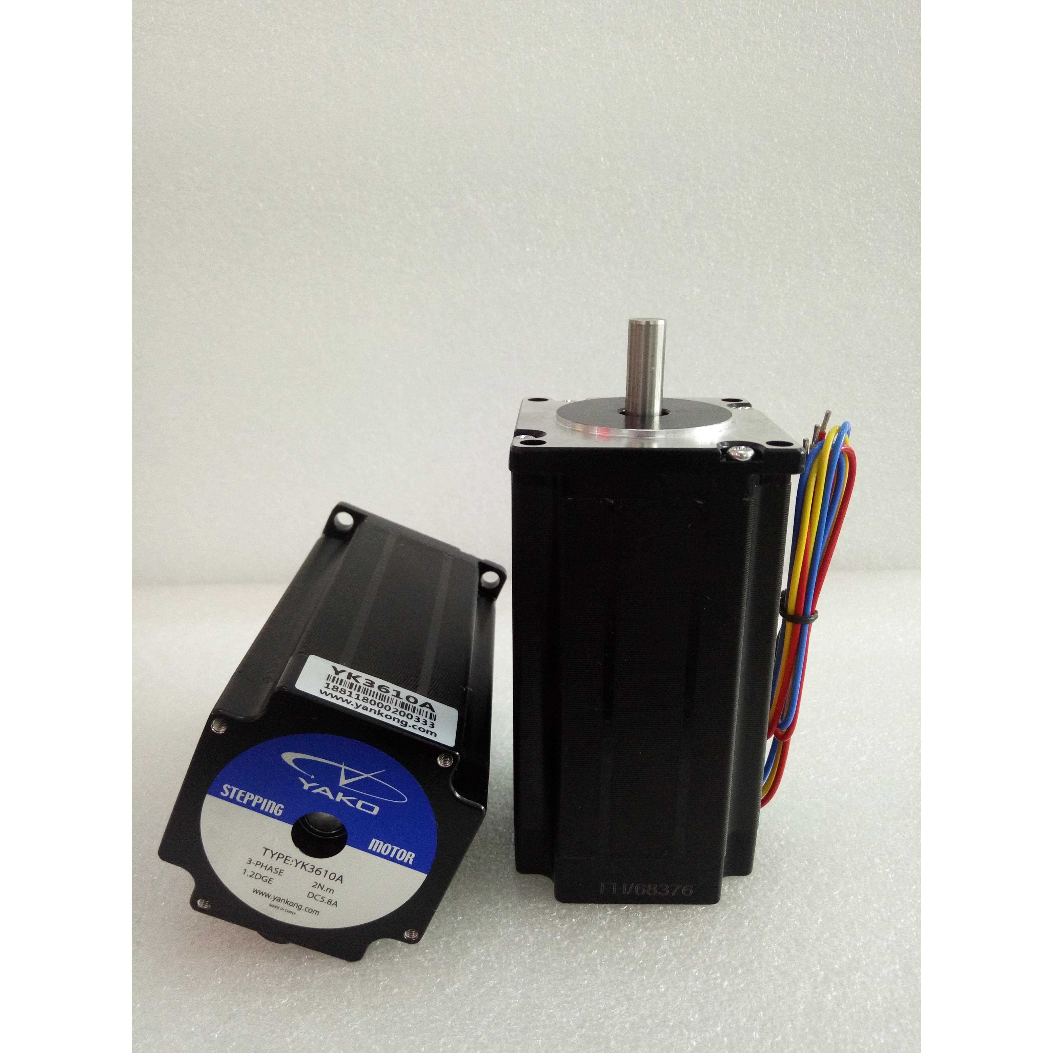 研控三相步进电机YK3610A 57系列三相步进电机适配YKD3606M