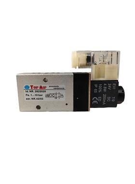 气动元件TOP AIR电磁阀2622000 2622020 AC220V换向阀实拍2622200