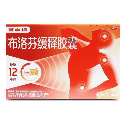 【芬必得】布洛芬缓释胶囊300mg*20粒/盒