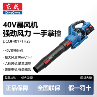 东成充电式强力吹风机大功率工业级用暴风枪锂电吹灰尘无线吹雪机