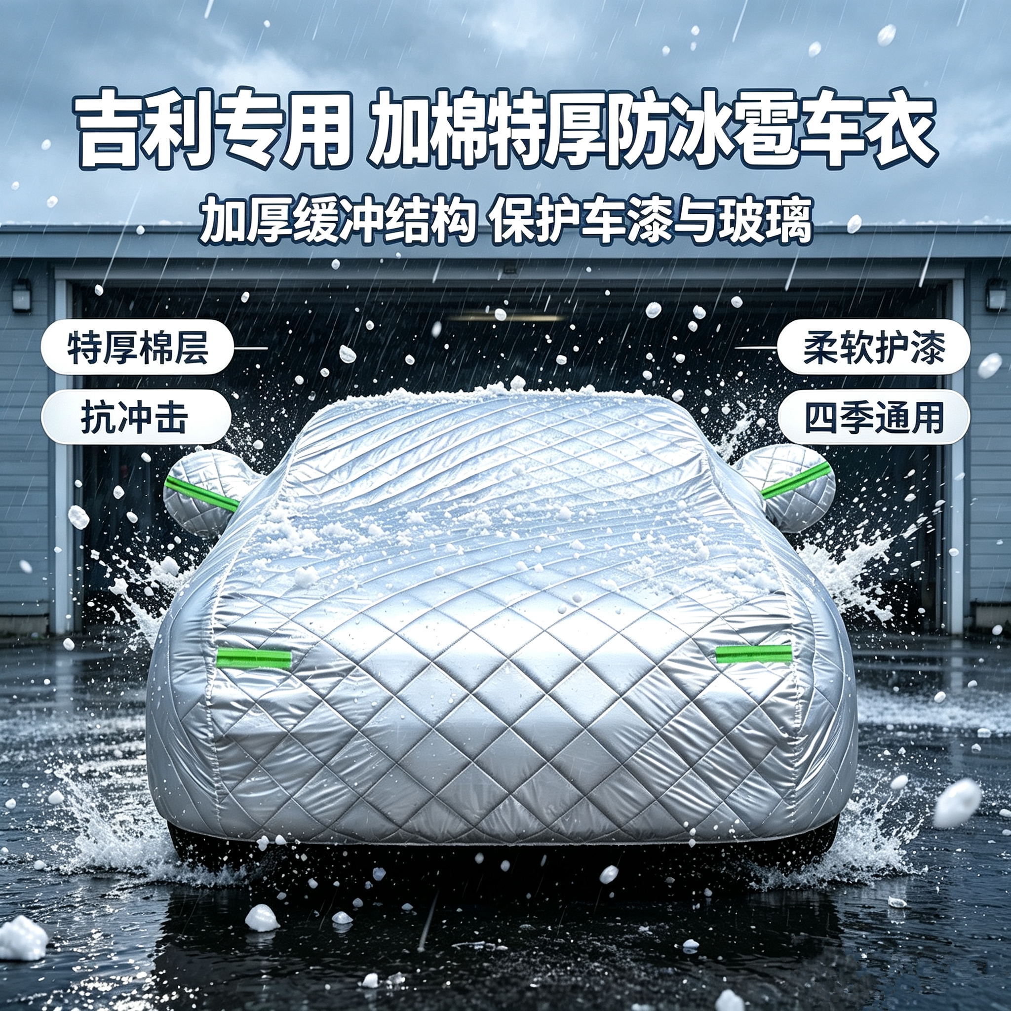 适用于吉利汽车车衣车罩专用防晒防冰雹加厚防冻防雪车套四季通用