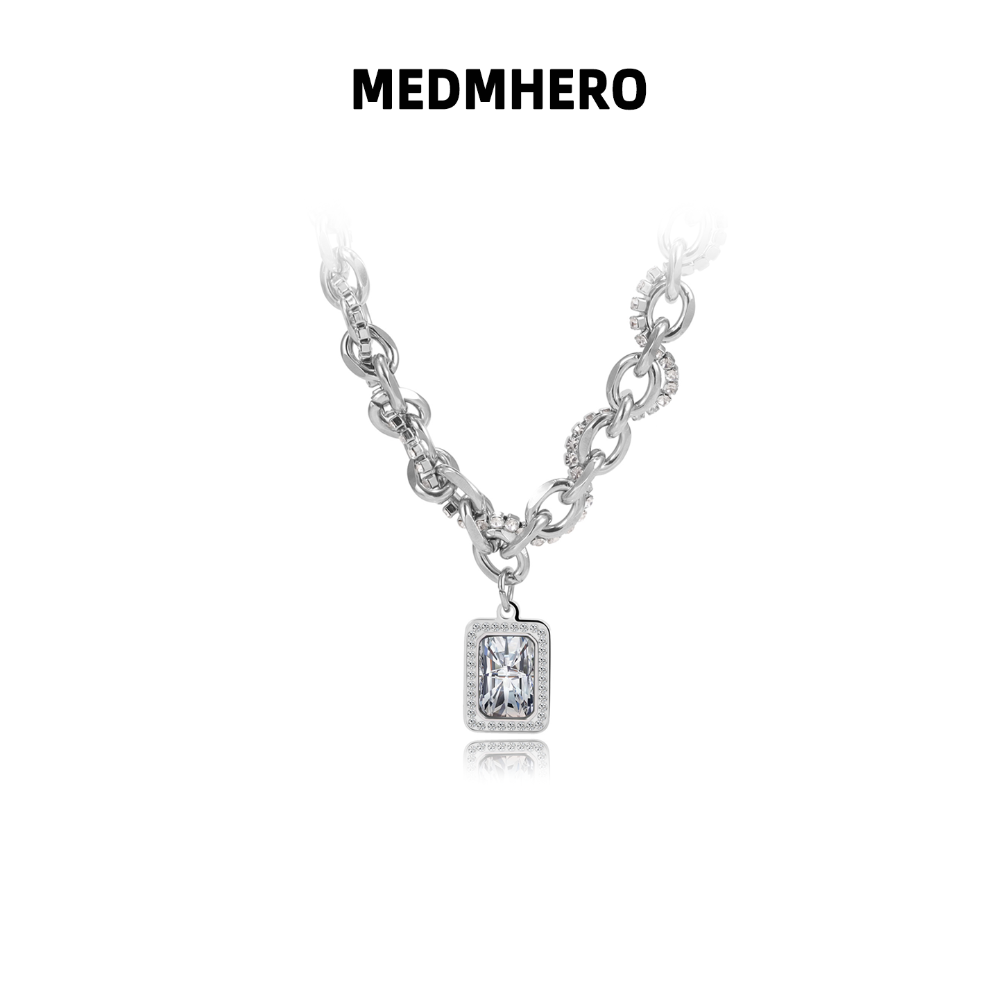 王嘉尔同款冰糖宝石缠绕项链