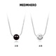 MEDM HEROS925双面笑脸哭脸项链个性 潮可调节多戴法锁骨链送男友