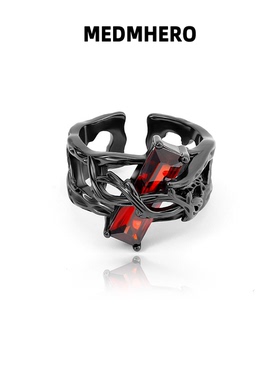 MEDMHERO男女潮牌复古单身素戒