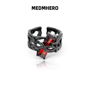 官方正品荆棘缠绕宝石戒指男生潮牌复古痞帅高级感开口单身素戒