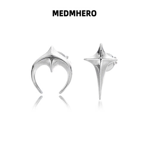 黄星同款耳钉纯银轻奢高级感