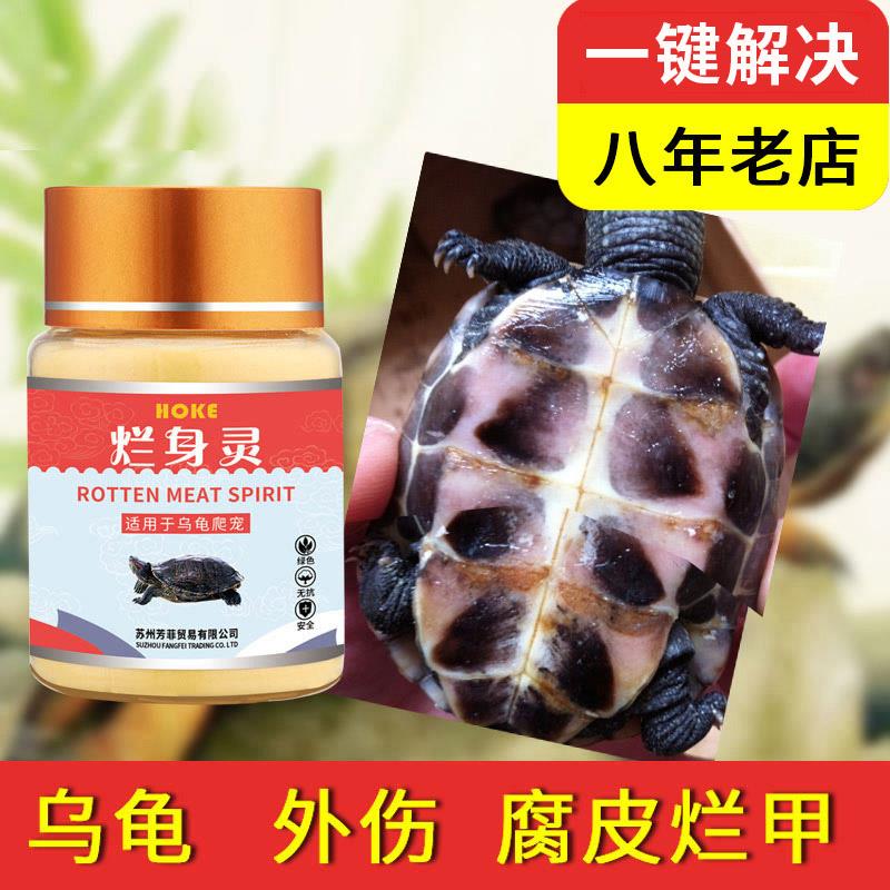 乌龟药腐皮腐甲药专用烂甲药烂皮外伤疥疮白点烂壳鳄龟巴西草龟病
