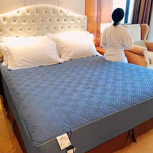 艾草床笠夹棉加厚席梦思床垫保护罩防滑固定防尘床套单床笠A