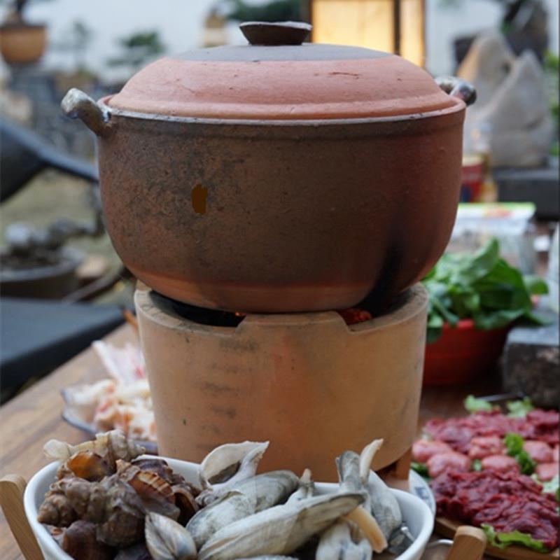 炭炉打边炉锅老式港式砂锅木炭炉商用火锅碳炉红泥炉子羊肉汤火锅