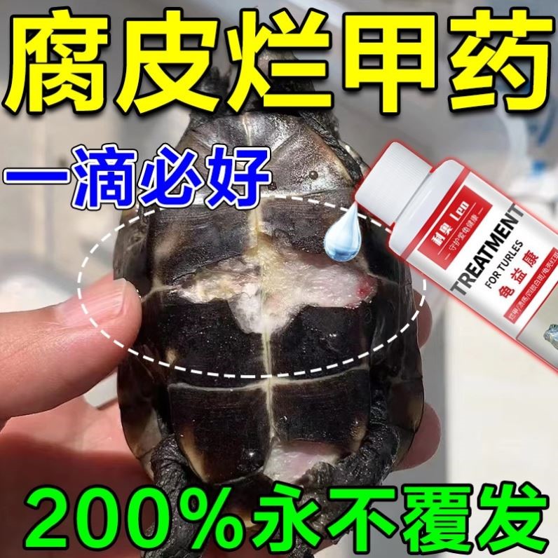 乌龟腐皮腐甲药治疗巴西龟草龟烂壳烂脚烂皮外伤疥疮专用万能龟药