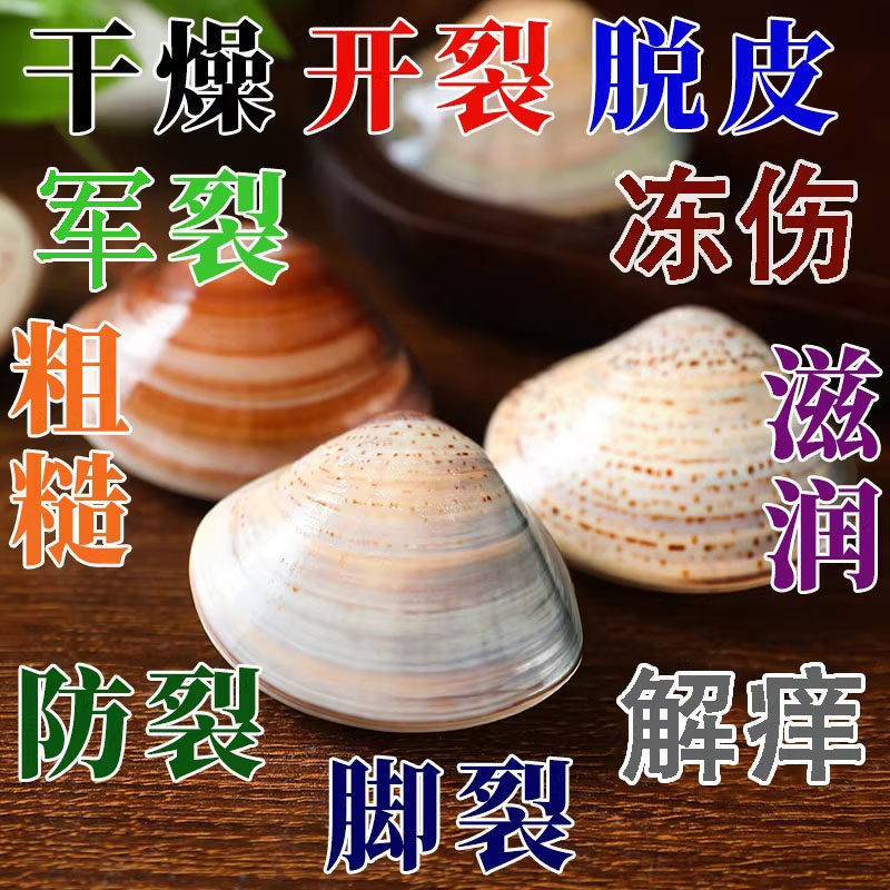 老式上海贝壳蛤蜊油嘎啦裂口歪歪油 膏脚后跟护手霜蚌壳棒棒油