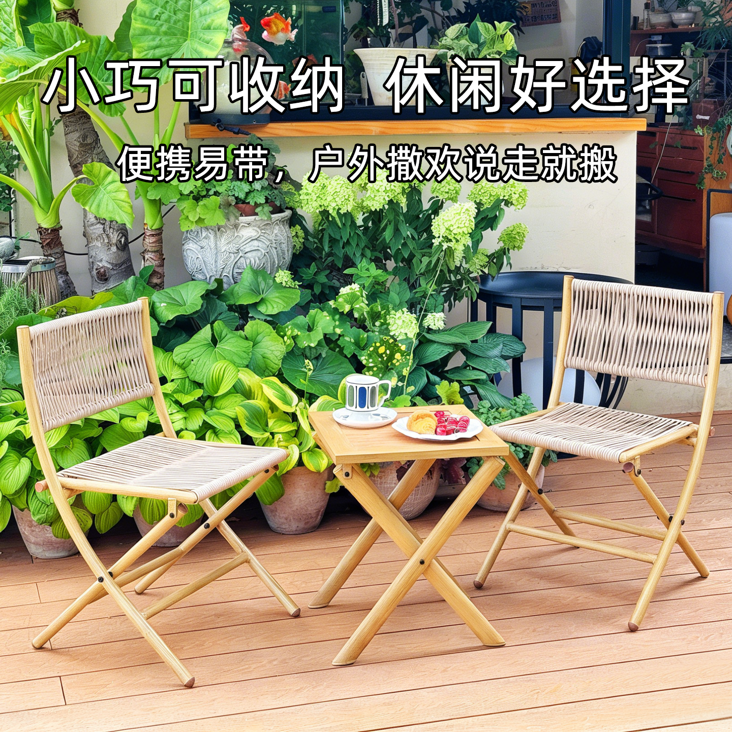 折叠桌椅组合舒服久坐不累