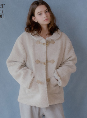 Letter from moon 护套搭扣夹克2025冬季新款温柔风保暖毛绒外套