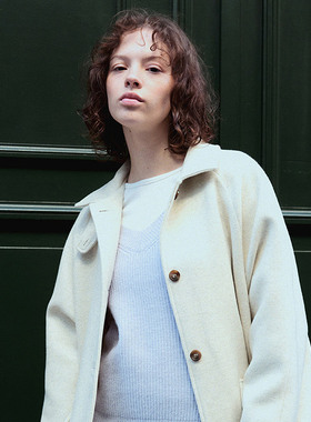 Letter from moon 经典款百搭休闲风法式冬季羊毛大衣女气质韩版