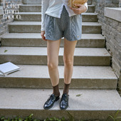 from 新款 moon短款 Letter 羊毛针织短裤 25年秋季 韩小众设计休闲裤