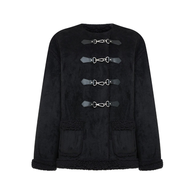 Letter from moon贝蒂夹克绒面革宽松版女休闲外套秋冬款休闲大衣