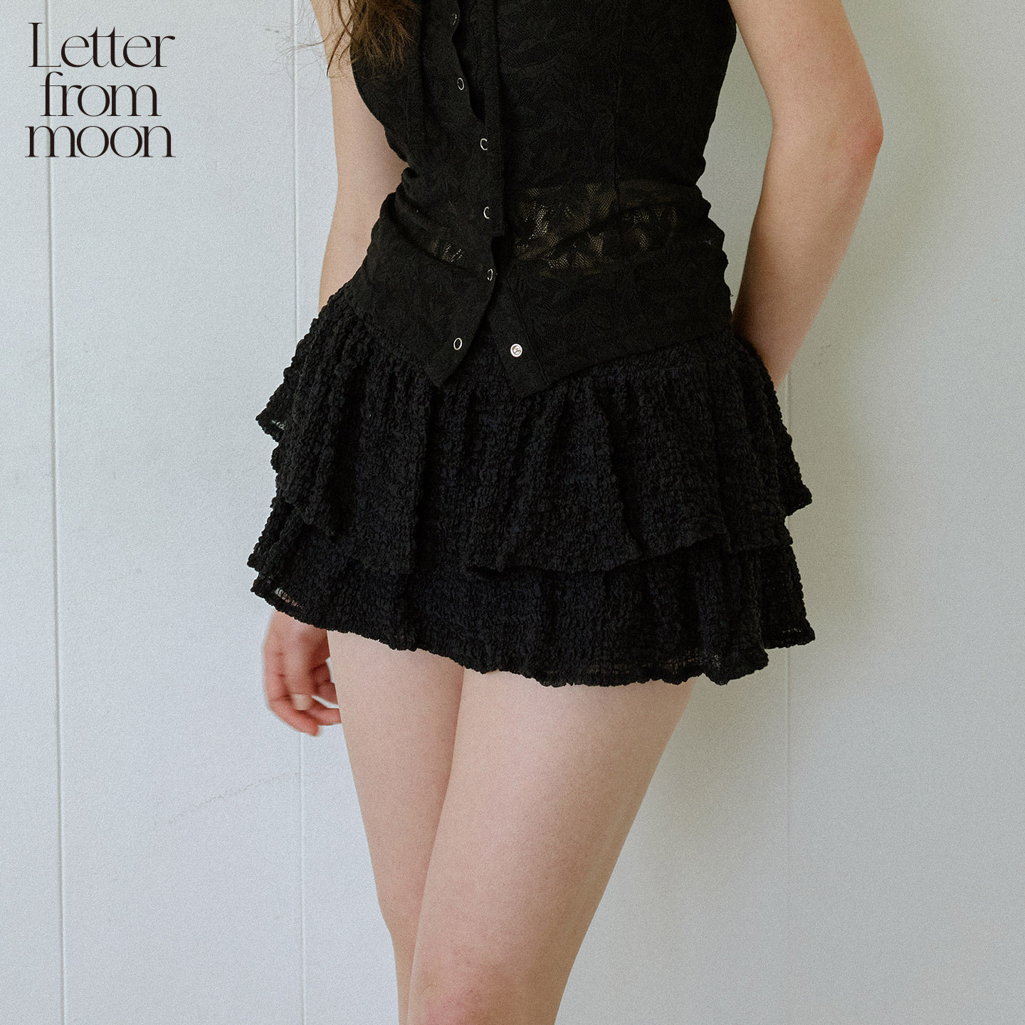 Letter from moon百褶蛋糕裙2025年夏季新款百搭甜美蓬蓬裙短裙女