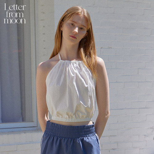 Letterfrommoon挂脖上衣