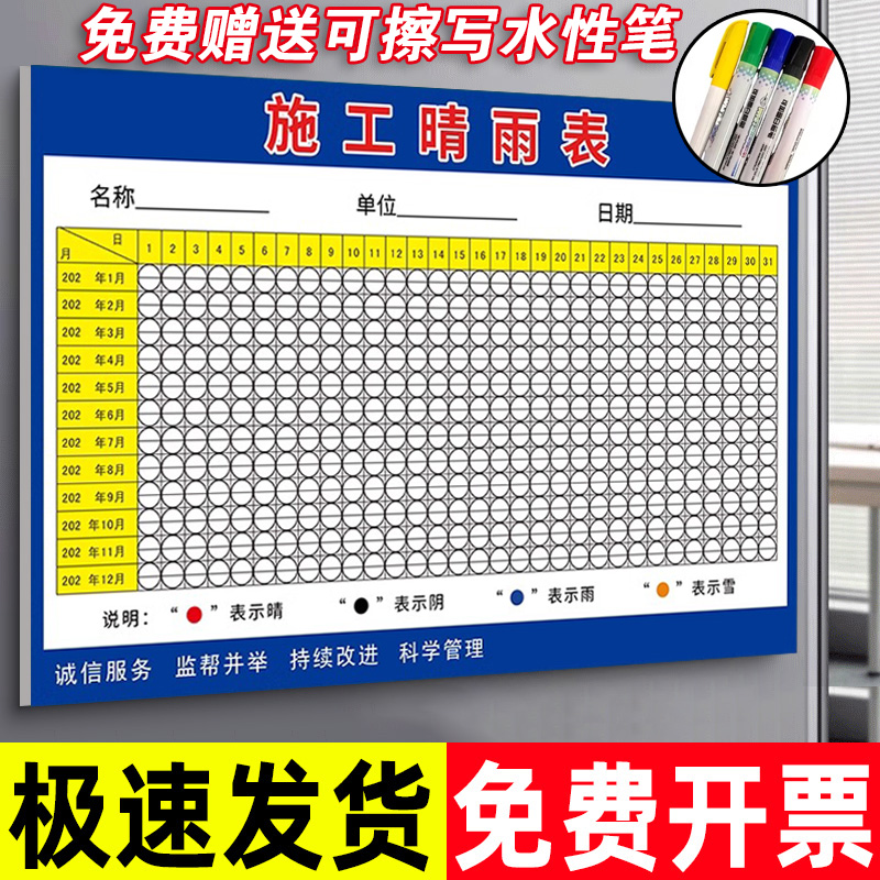 【防雨防晒】建筑工地施工晴雨表