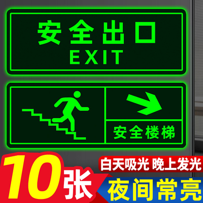【自发光】安全出口指示牌
