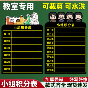 小组积分表小组竞赛奖励班主任班级评比栏磁吸墙贴纸小学生课程表教室必备神器黑板贴班级学生小组积分榜磁贴