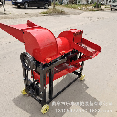 水稻麦类稻谷玉米脱粒机 移动式稻谷脱粒机 125四清谷子脱粒机