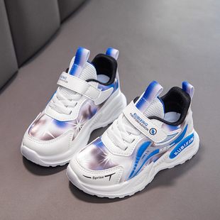 Fans男童鞋 小白鞋 子软底运动鞋 中大童防滑跑步鞋 2025春秋新款 ABC