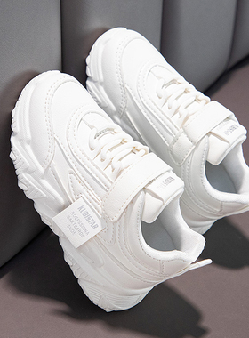 ABC Fans儿童小白鞋软底跑步鞋2025春秋新款中大童鞋子女童运动鞋