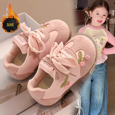 ABC Fans女童鞋子时尚儿童软底运动鞋2025春秋新款女孩洋气休闲鞋