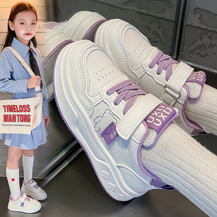 Fans女童小白鞋 儿童软底百搭运动鞋 时尚 2025春秋新款 女孩 板鞋 ABC