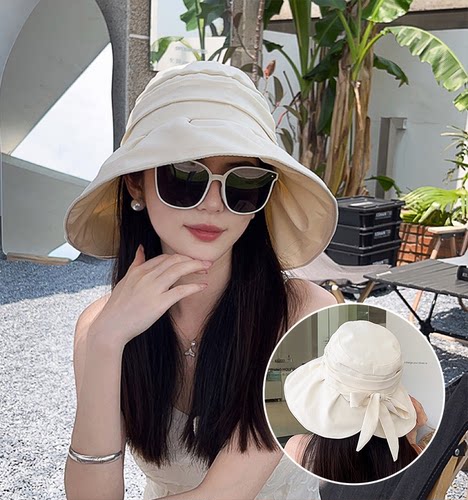 户外防晒帽朵澜渔夫帽女性显脸小