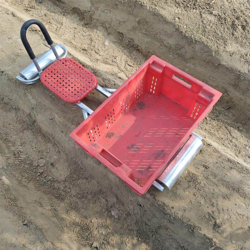 生姜种植神器,种姜滑板运输小车两轮农用二轮加重大姜运姜种车