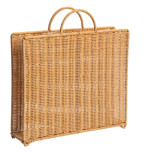 闲储塑编杂志报刊画卷绘画卡纸宣纸壁挂式夹缝手提袋玄关收纳架