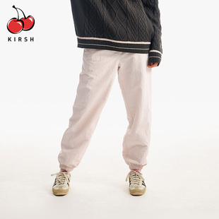 宽松百搭抽绳束脚女生裤 女长款 子 休闲裤 kirsh大樱桃23年春秋新款