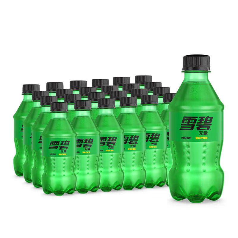 可口可乐（Coca-Cola）汽水碳酸饮料 300ml*24瓶零糖雪碧无糖汽水