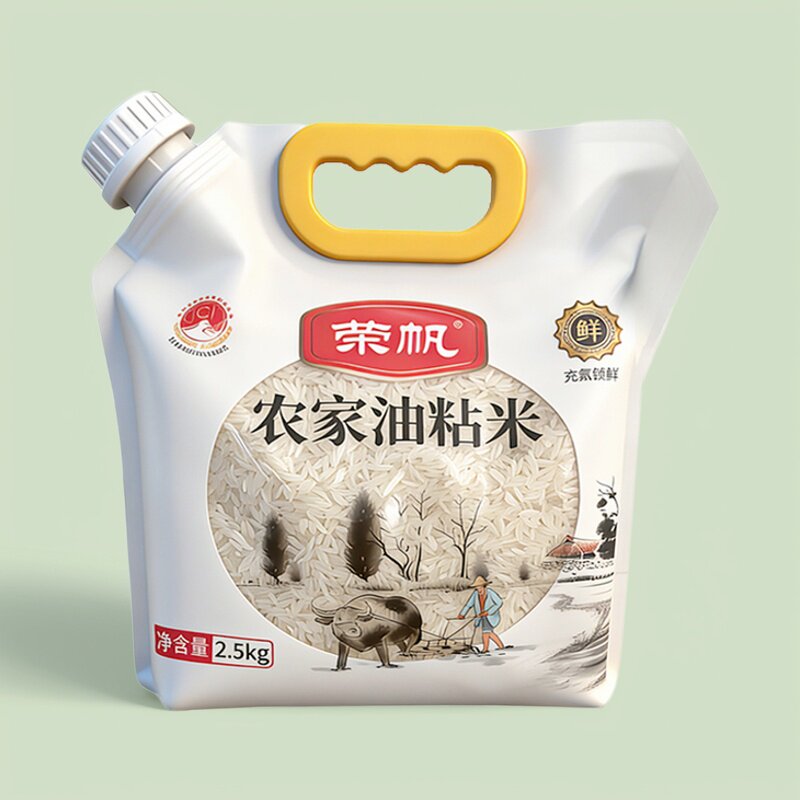 线下商超同款 荣帆长粒保鲜大米自立吸嘴长粒农家油粘米籼米保鲜
