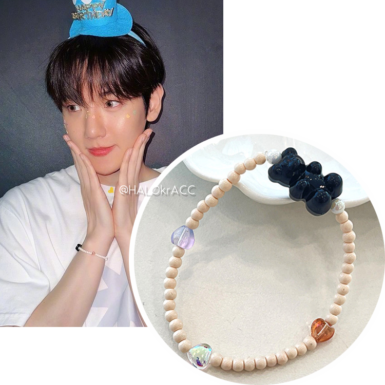 HALOkrACC韩国伯贤小熊手链