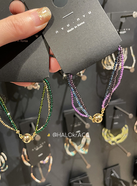 HALOkrACC韩国橄榄冰色手链