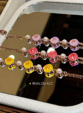 HALOkrACC韩代s水晶波光手链