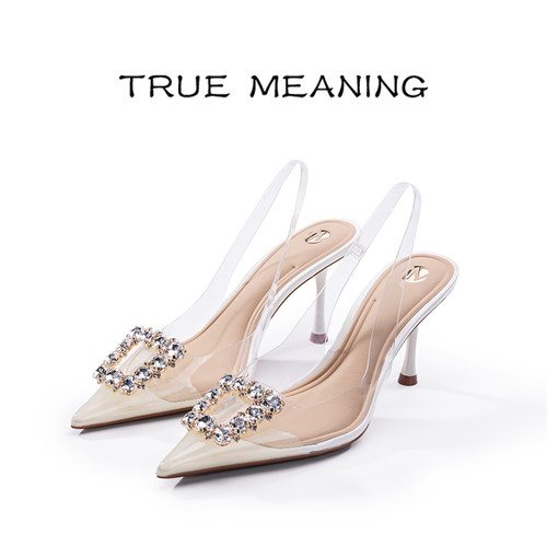 TrueMeaning尖头水钻方扣
