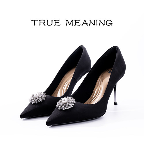 TrueMeaning原创设计缎面镶钻