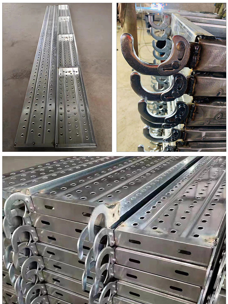 定制钢跳板3米钢跳板镀锌盘扣式挂钩踏板建筑脚手架挂钩钢跳板2米