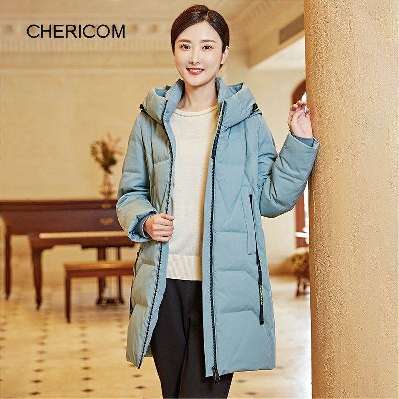 千仞岗女士羽绒服中长款连帽保暖长袖羽绒外套女Y279193Y,女装/女士精品,羽绒服,淘宝优惠券,粉丝福利购,淘宝优惠卷