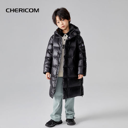 千仞岗冬季新款童装羽绒服防风防水防污加厚保暖冬装外套Y299866Y