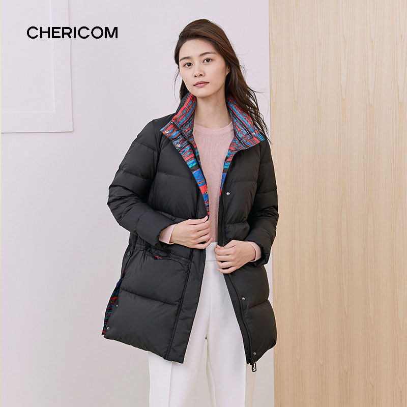 千仞岗轻薄羽绒服女款冬季新款外套宽松鸭绒保暖外衣Y269011Y