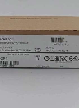 AB PLC 1762-OF4全新原装正品现货.