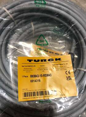 全新TURCKRKM43-5-RSM43连接线，全新原